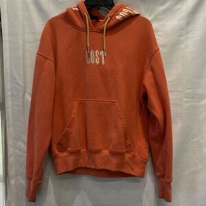 Lost  Vibrant Orange Hoodie size medium